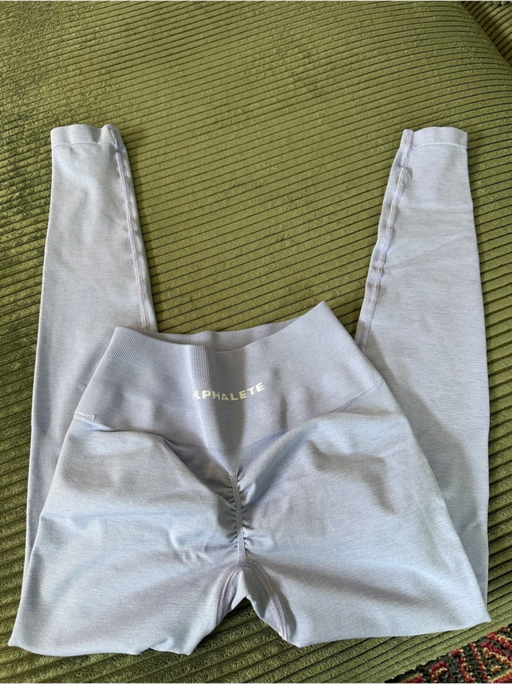 Alphalete Lavender Seamless Ruched High-Rise Leggings